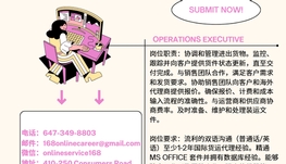 【168新岗】密市运输公司请Operations Executive 1名（可移民）