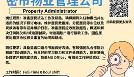 【168新岗】密市物业管理公司请Property Administrator 1名