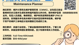 【168新岗】列治文食品生产工厂请Maintenance Planner 1名