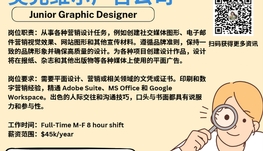 【168新岗】奥克维尔广告公司请Junior Graphic Designer 1名