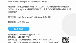 【168工作内推】多伦多生活百货电商请Digital Marketing 1名